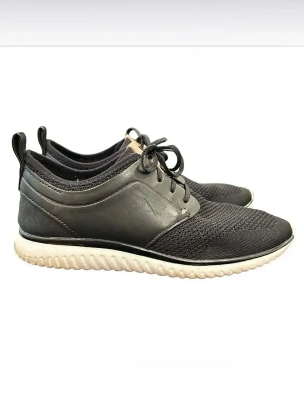 🏷️ Cole Haan Grand Motion Knit Mens Dress Sneakers Black C26395 Size 8M
